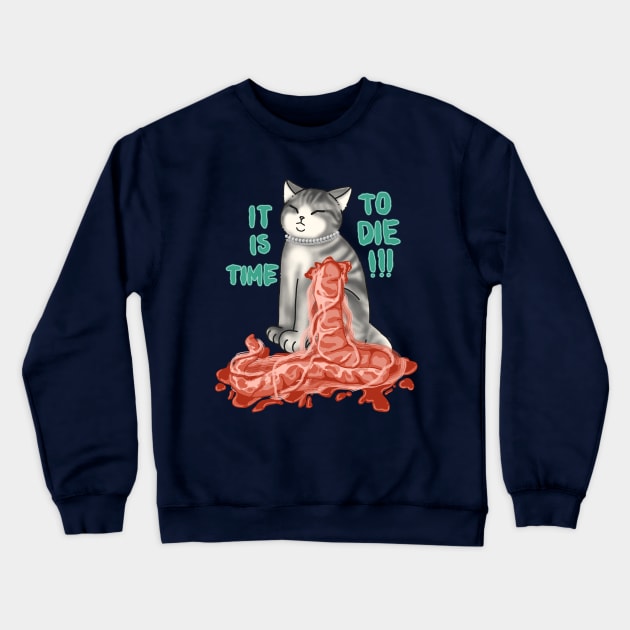 STARKID | TGWDLM ZOMBIE CAT Crewneck Sweatshirt by ulricartistic